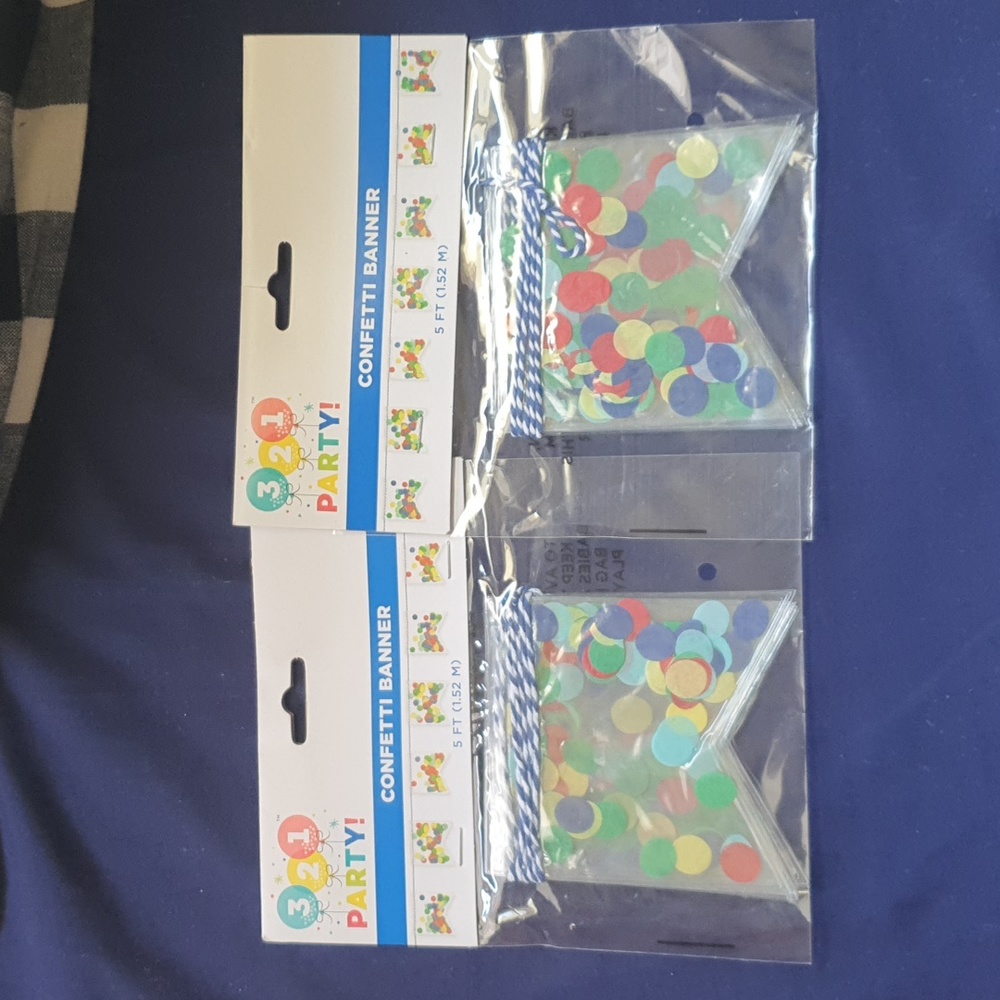 Confetti banner bundle